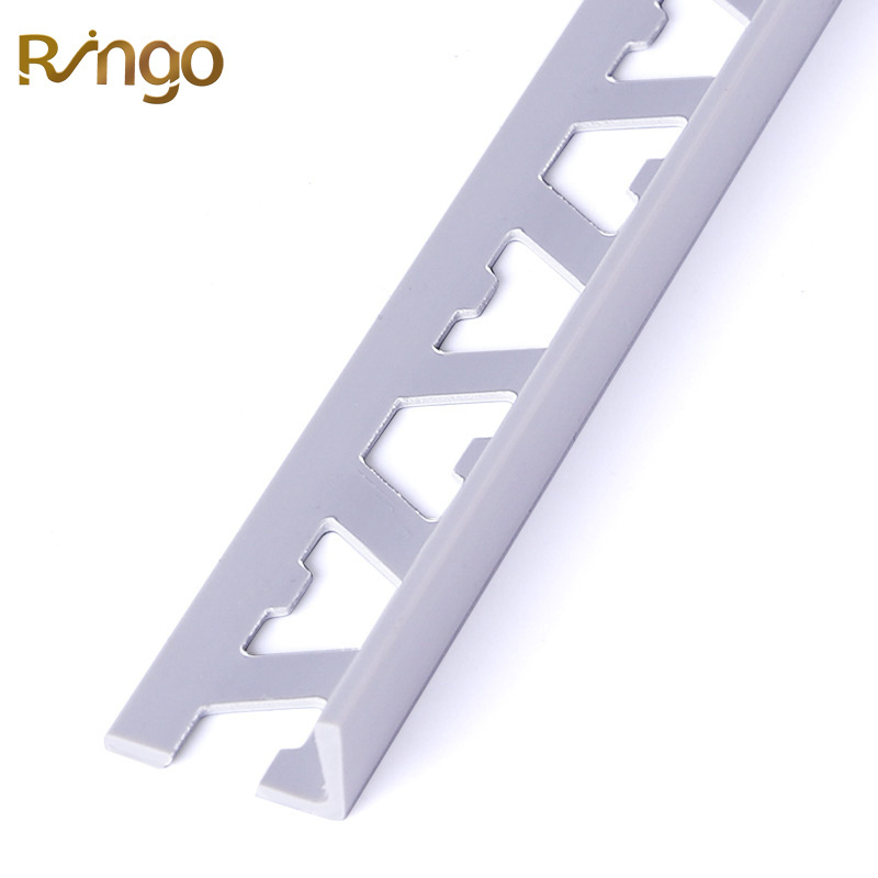 Foshan Ringo Decorative Tile Wall Pvc L Shape Decoration Trim Plastic Corners Strip Tile Pvc Marble Tile Edging Trim