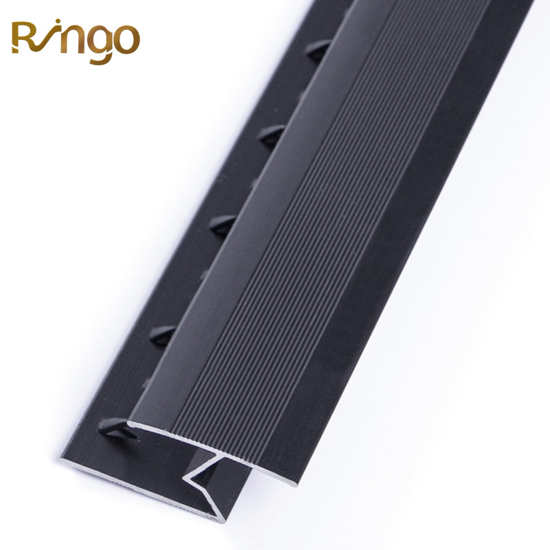 Foshan Ringo Metal Aluminum Z Bar Cover Trim Joining Anti Slip Tack Strip Gold Transition Edge Trip Floor Carpet