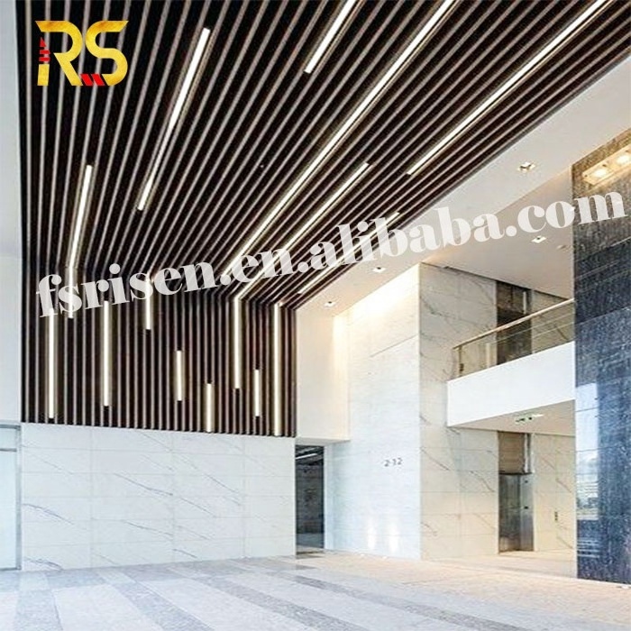 shopping mall aluminium suspended ceiling board white aluminium beam ceiling tiles