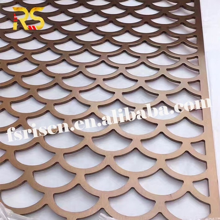 Foshan interior gold laser cut room divider partition wall for living room