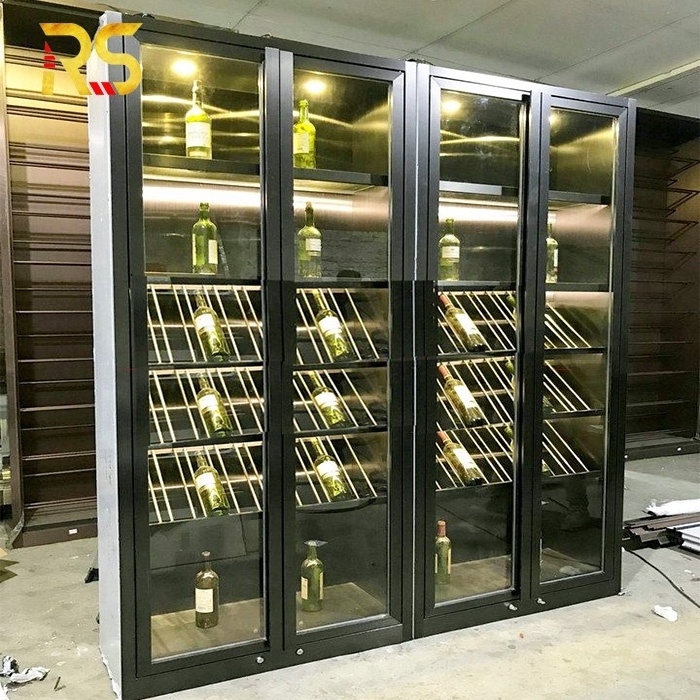 Villa luxury wine display cabinet decor wine showcase wine cabinet bar living room furniture