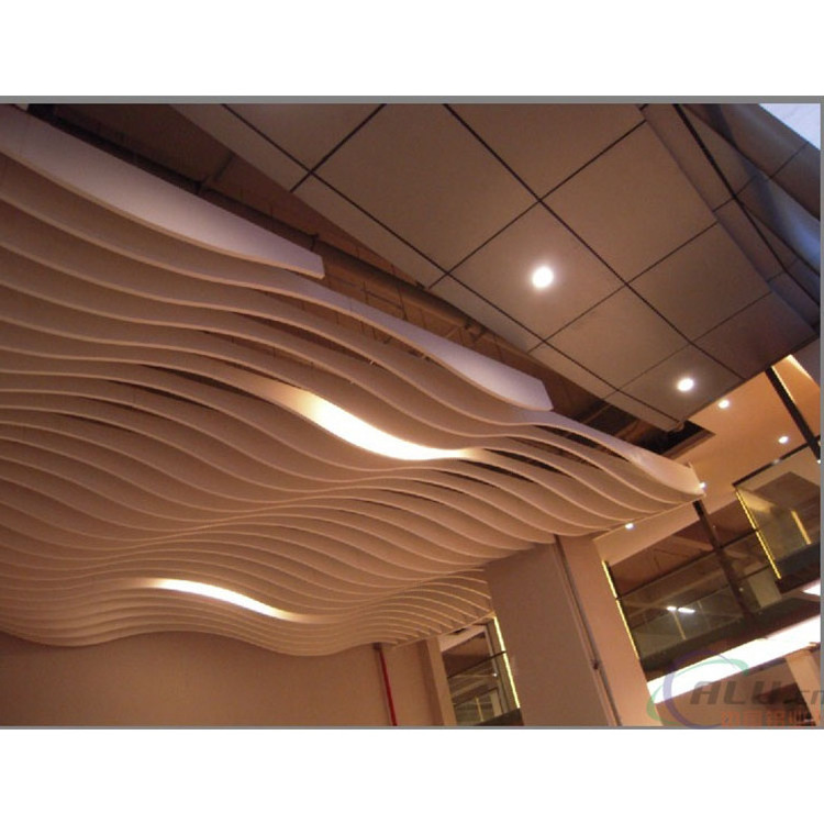 Wavy Design Aluminium metal Ceiling Panels for Interior Decor