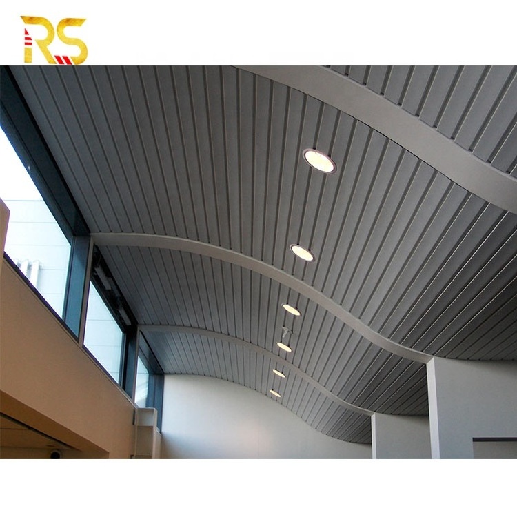 Wavy Design Aluminium metal Ceiling Panels for Interior Decor