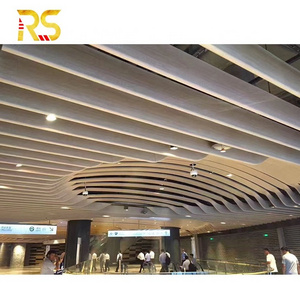 shopping mall aluminium suspended ceiling board white aluminium beam ceiling tiles