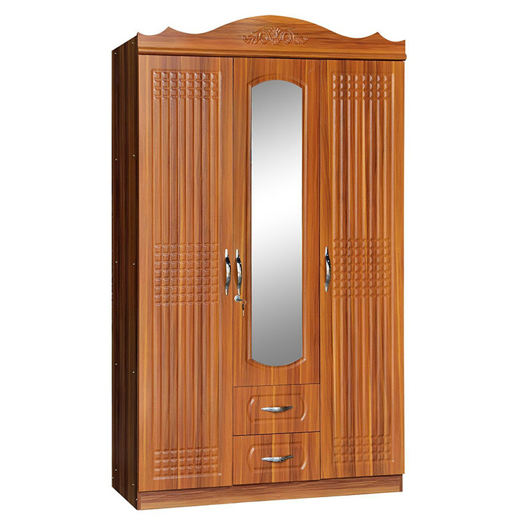 Chinese Cheap  Free Standing Mirrored Armoire Wardrobe Ghana