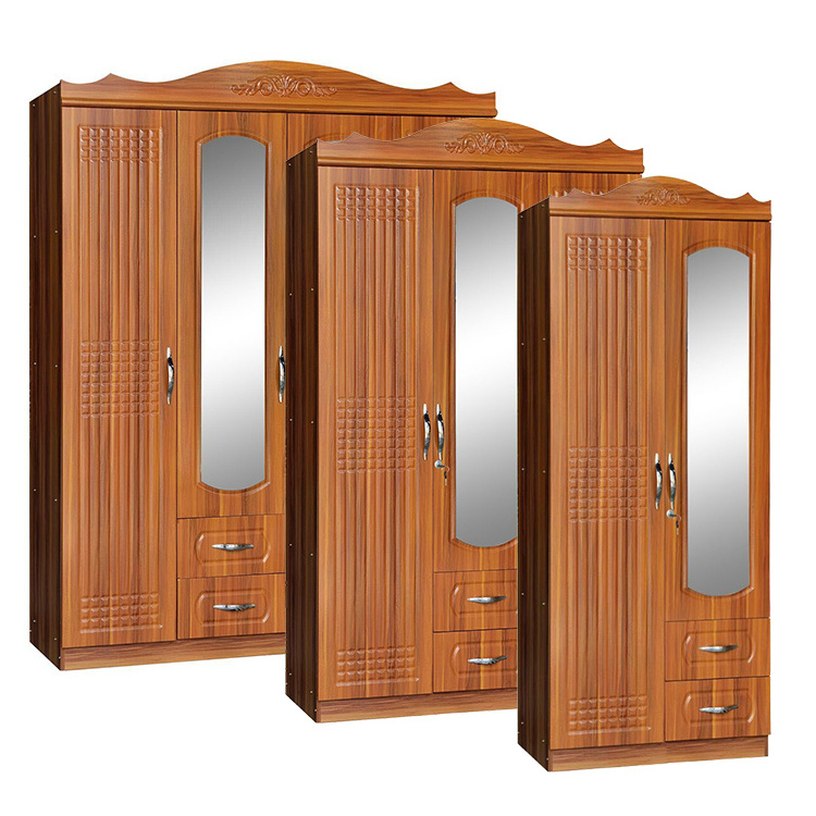 Chinese Cheap  Free Standing Mirrored Armoire Wardrobe Ghana