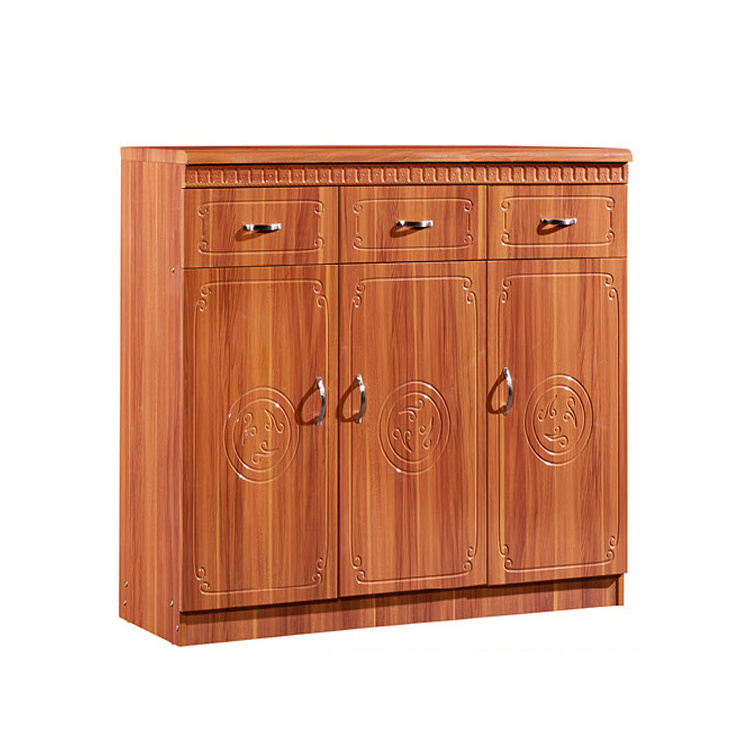 China Storage 3 Door Elegant Wooden Shoe Cabinet Factory