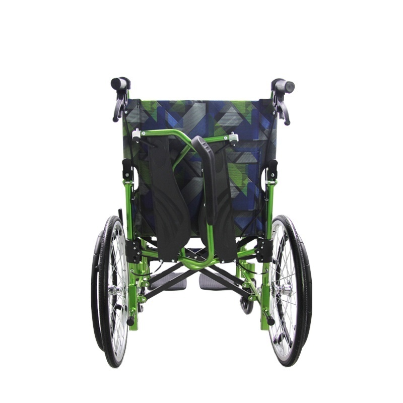 Solid Tyres Portable Wheelchair Personal Care Foldable Wheelchair For The Elderly And Sick