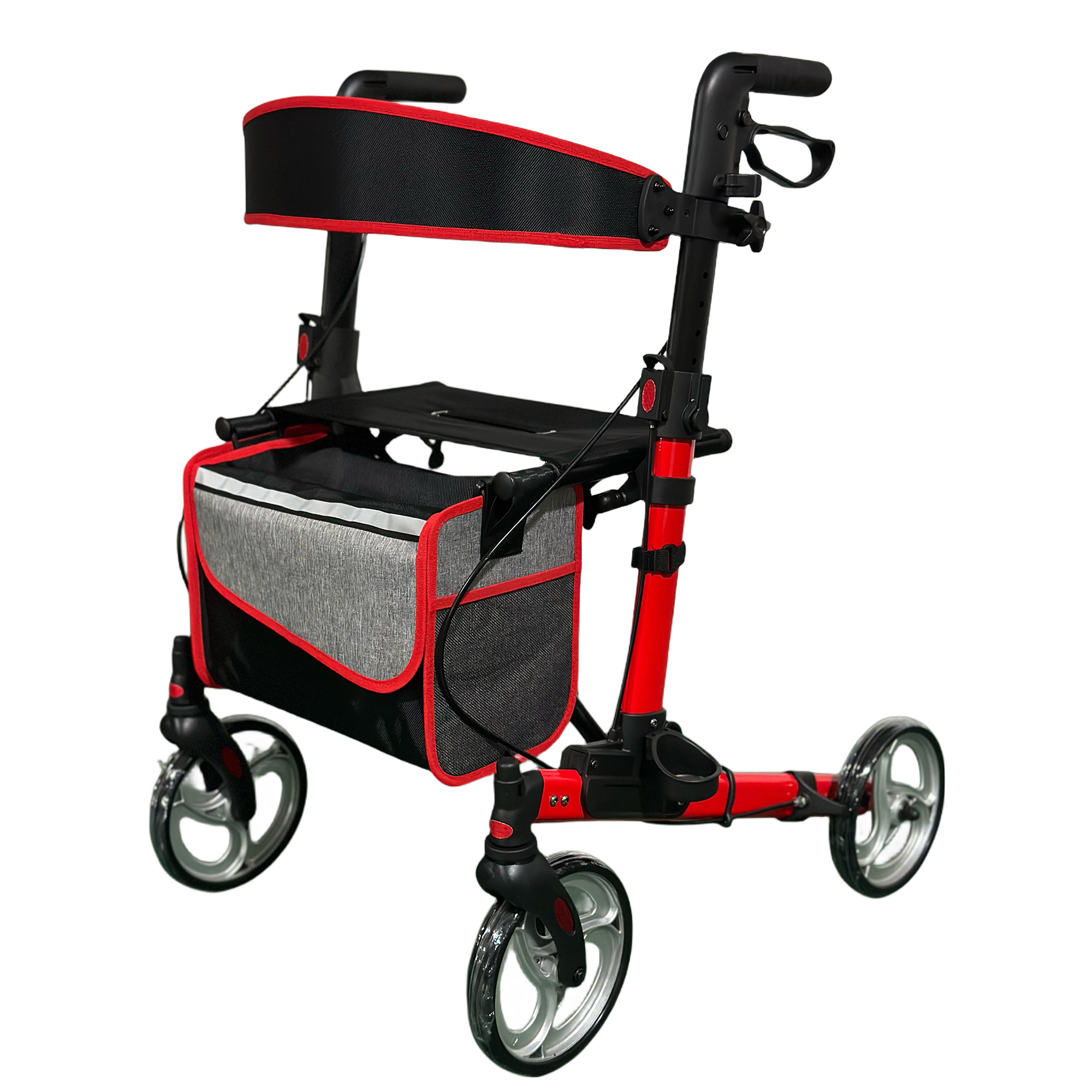 Rehabilitation Glide Rotator Elderly Walker Medical Devices Walking Aids Therapy Supplies Foldable Rollator Walker