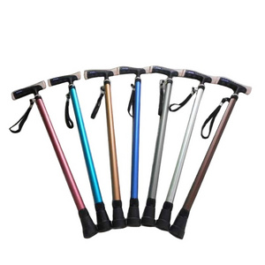 Aluminum Alloy Stick Old Man Walking Stick Portable Folding Adjustable Walking Cane for the disabled