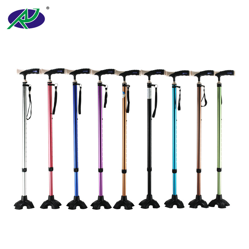 Aluminum Alloy Stick Old Man Walking Stick Portable Folding Adjustable Walking Cane for the disabled