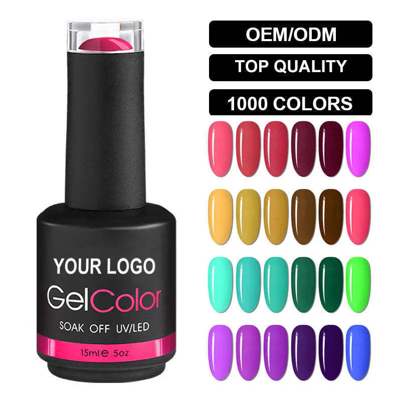 RONIKI custom private label nail gel polish oem color gel nail polish organic hema free uv gel polish