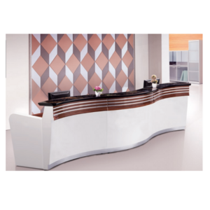 Modern Minimalist Reception Desk for Hotel Lobby Beauty Salon Office Furniture Made from MDF Material