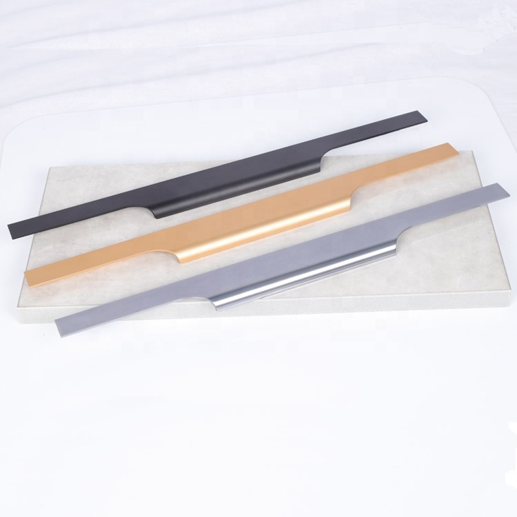 Unique Luxury Modern Kitchen Cabinet Handles Aluminium Profile Furniture Modern Simple Cabinet Handle