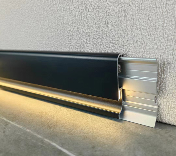 Aluminium Alloy Baseboard  line Wall Flooring LED Skirting Board aluminum led baseboard lighting skirting led floor lights