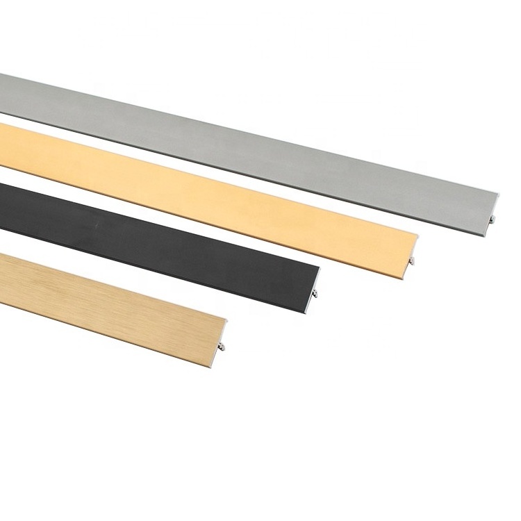 Wholesale slot aluminum edge banding T shape profile furniture edge trim strip for cabinet