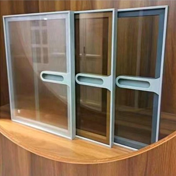 Commercial Aluminum Cabinet Glass Door Metal Frame