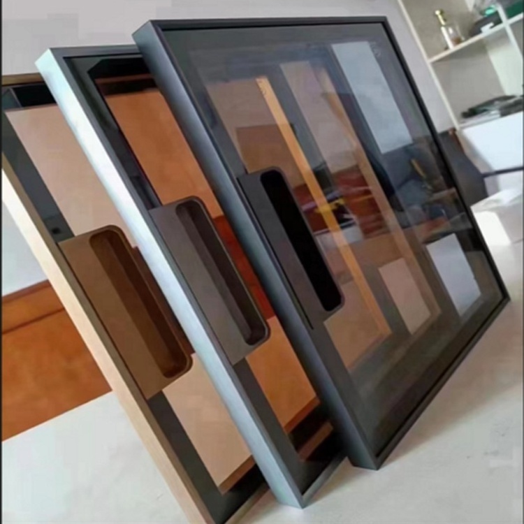 Commercial Aluminum Cabinet Glass Door Metal Frame