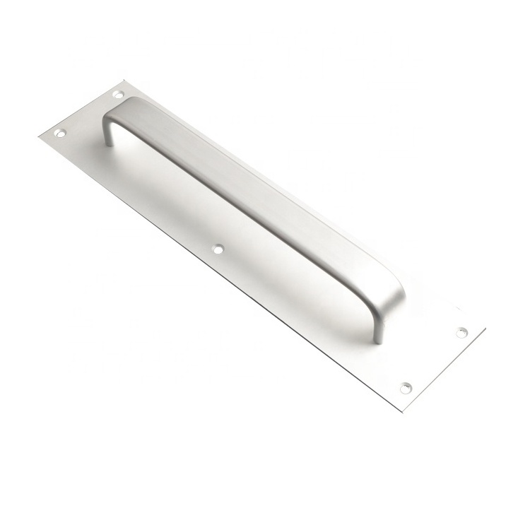 Good quality aluminium flat sliding glass shower door pull handles for commercial door