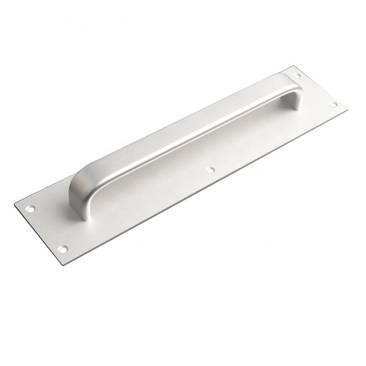 Good quality aluminium flat sliding glass shower door pull handles for commercial door