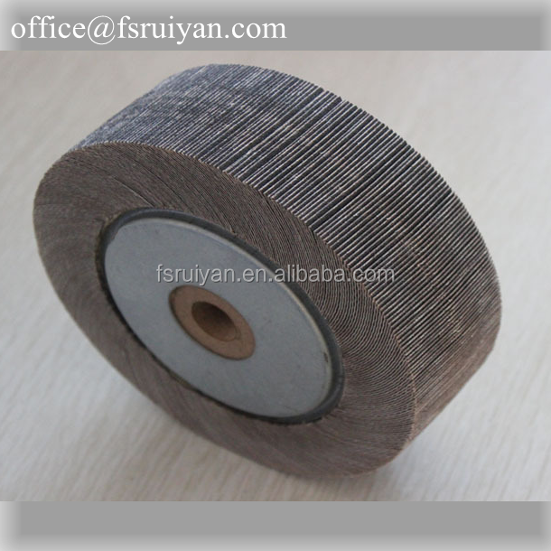 Aluminium Oxide Coated Abrasive Chuck Flap Wheels With Wooden Brush System Special for Working On Indian Local Machine