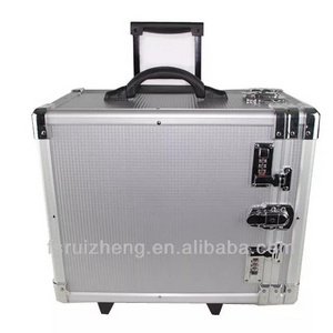 Top open Pro aluminum trolley case with combination lock