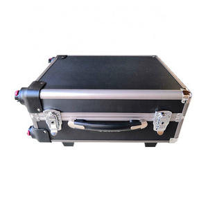 Customizable cut out EVA  Foam Metal Flight Aluminum Trolley Case for tools suitcase with Handle and Wheels