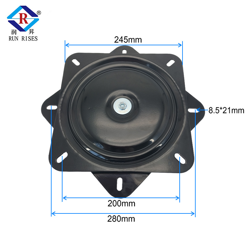 A20 10 inch heavy duty  swivel plates metal ball bearing swivel plate For furniture table accessories