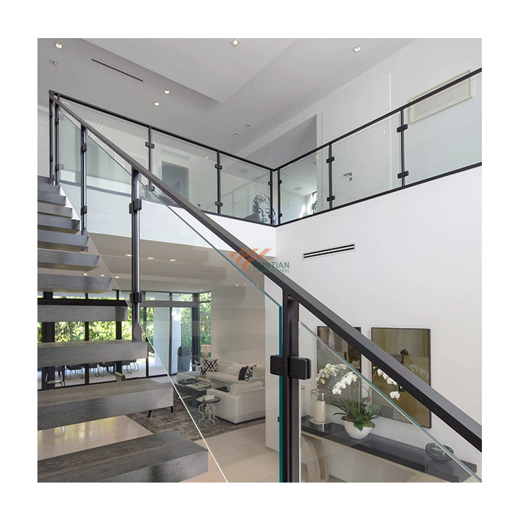 Foshan balcony inox stair railing handrail post stainless steel bulustrade system for outdoor deck porch