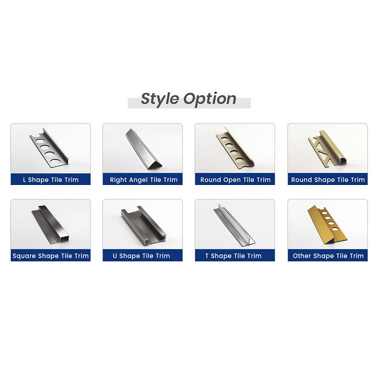 Aluminium door floor bar u shaped edge led light channel trim threshold ramp