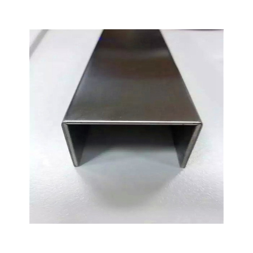 Custom Color Polished 304 316 Stainless Steel Slot Glass SS U Channel