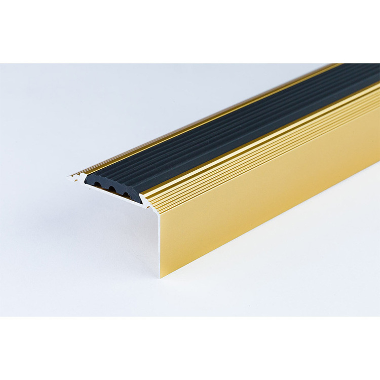 Aluminium door floor bar u shaped edge led light channel trim threshold ramp