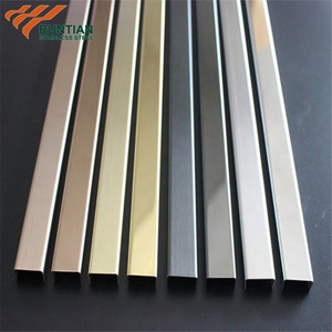 Custom Color Polished 304 316 Stainless Steel Slot Glass SS U Channel