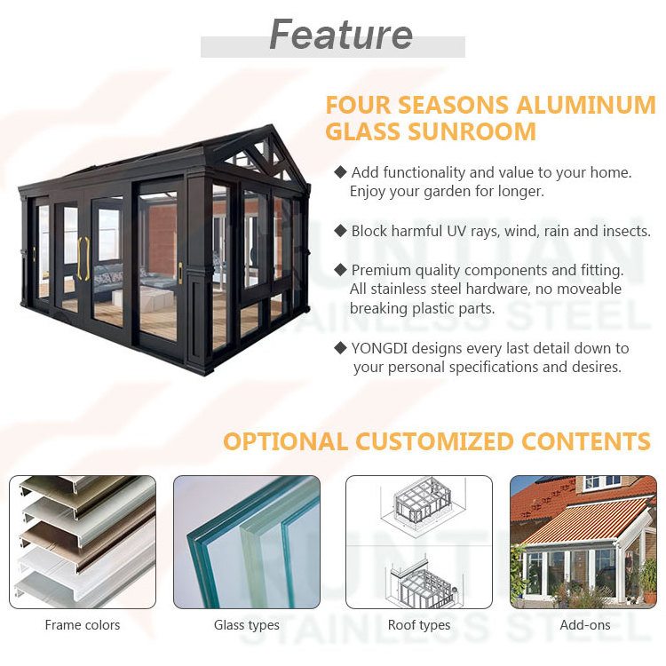 8x8 12x20 10x30 Octagon green houses solarium insulated outdoor glass greenhouse sunroom houses