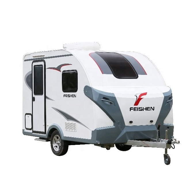 China Small RV Electric Motorhome Accessories Camper For Truck With Fridge Bathroom Toilet Bed Furniture Caravans Travel Trailer