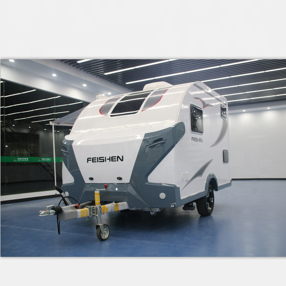 China Small RV Electric Motorhome Accessories Camper For Truck With Fridge Bathroom Toilet Bed Furniture Caravans Travel Trailer