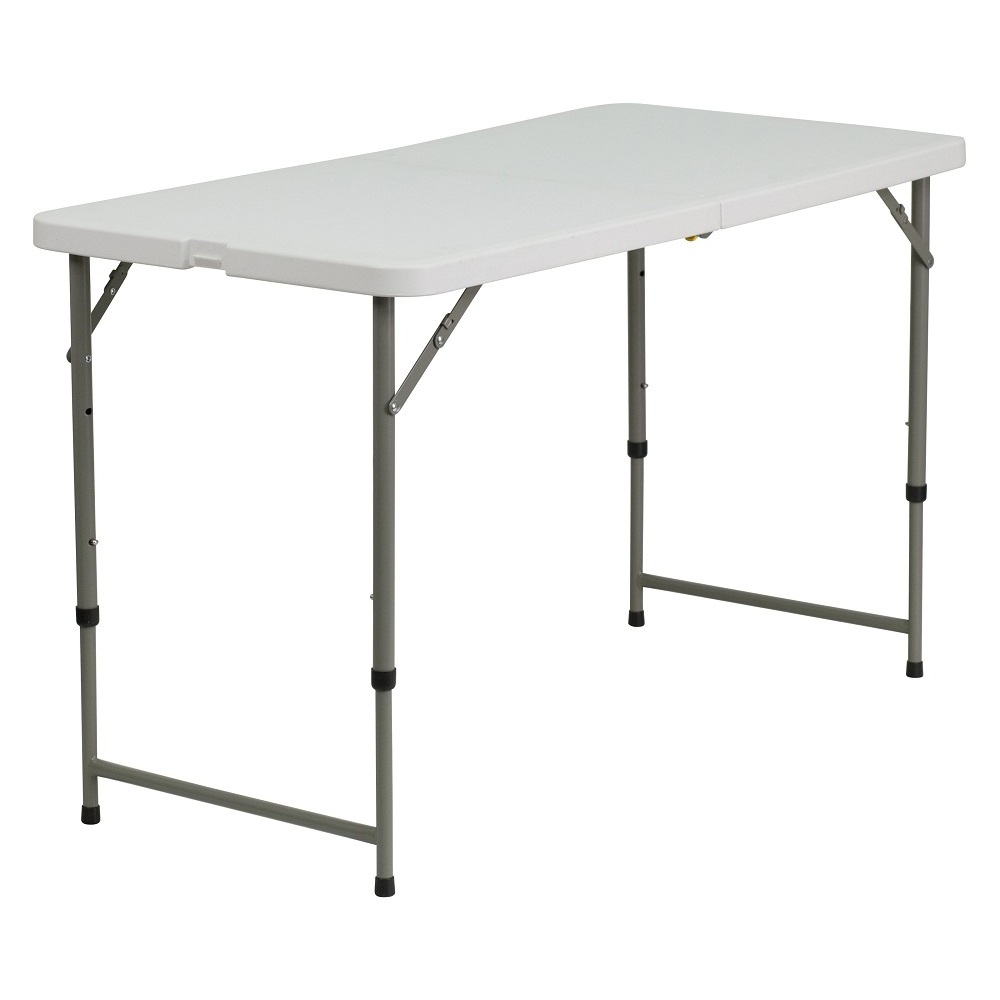 cheap folding plastic round and rectangle banquet tables with tablecloth cover for sale