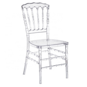 Black Transparent Napoleon Chair Resin Napoleon Chair For Wedding