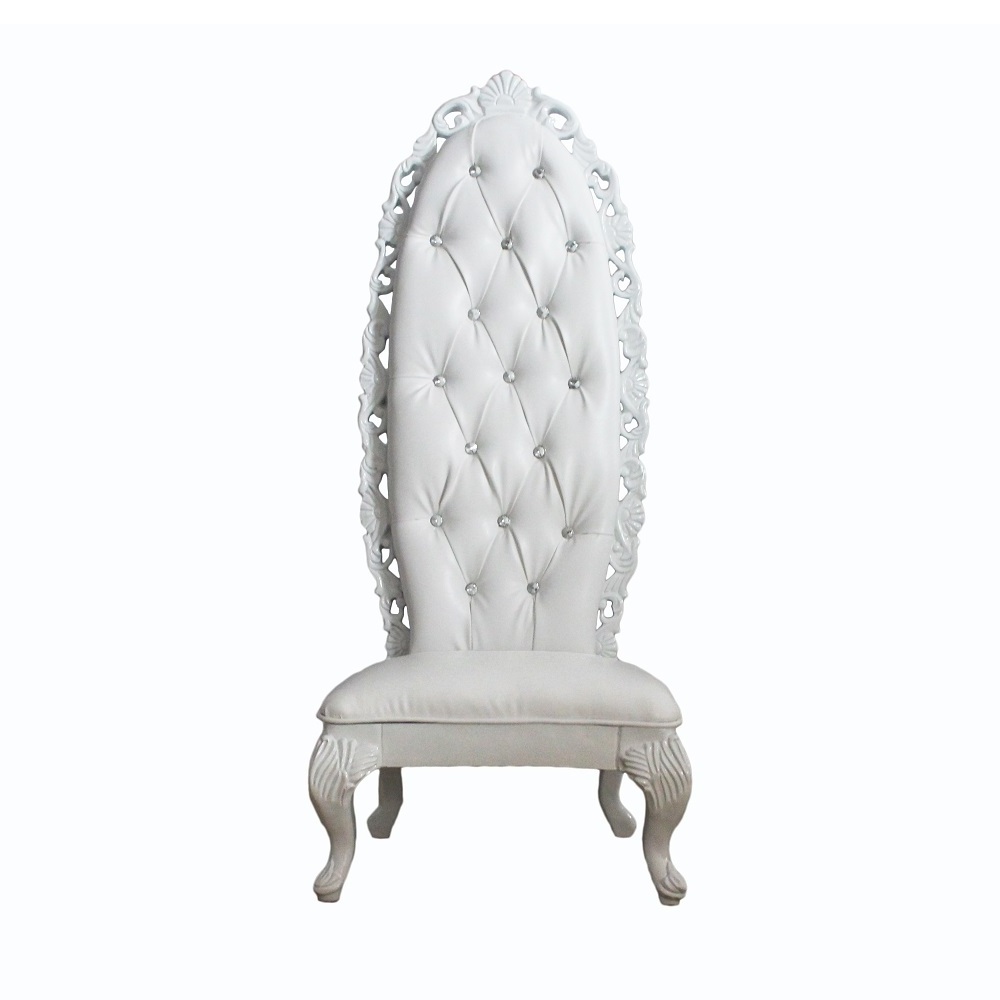 Luxury  fancy high back wedding chair king and queen throne chairs for sale