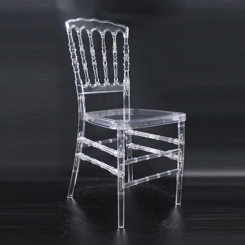 Black Transparent Napoleon Chair Resin Napoleon Chair For Wedding