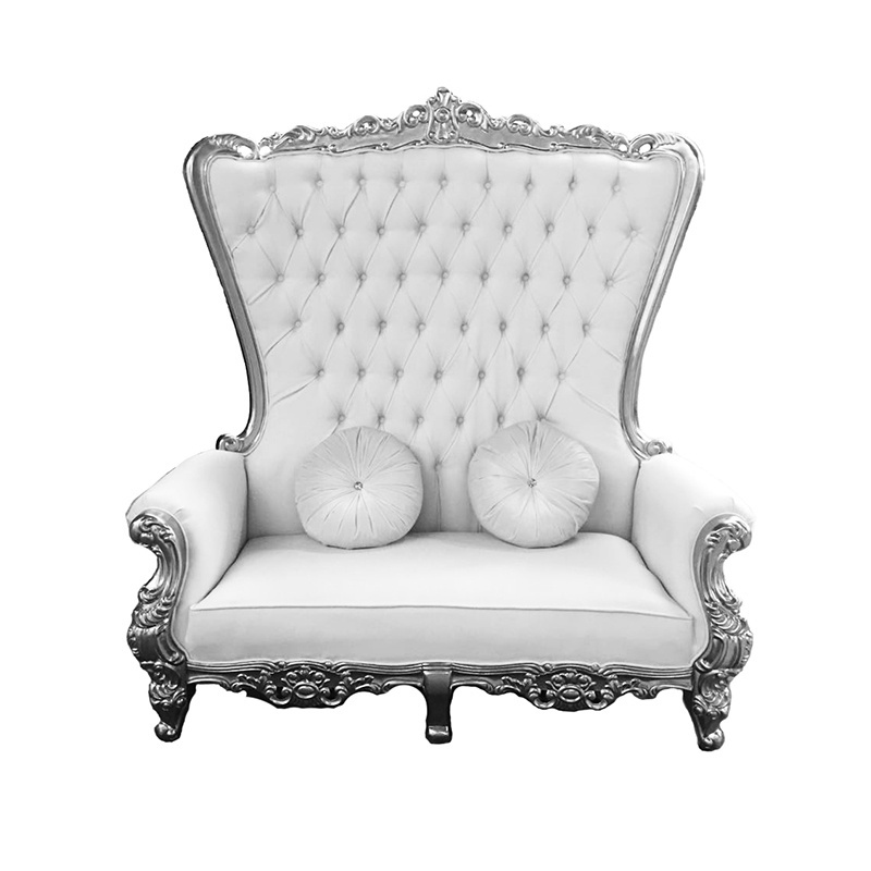 Modern Antique Style Inflatable Throne Chair for King and Queen for Wedding Reception and Hotel Banquet for Living Room Use