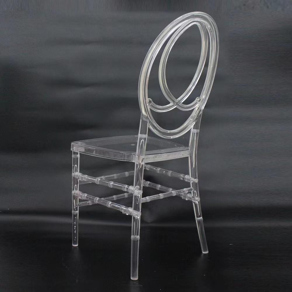 Hot Sale Party Phoenix Chairs Crystal  Event Resin Chair Wedding Party Transparent Banquet Clear Dinning Chairs For Wedding