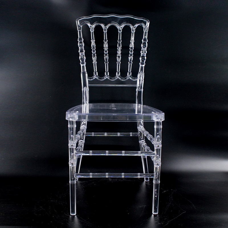 Black Transparent Napoleon Chair Resin Napoleon Chair For Wedding