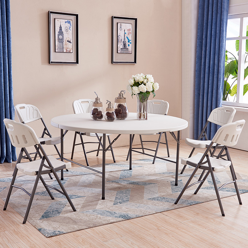 Banquet hall furniture square plastic table for sale