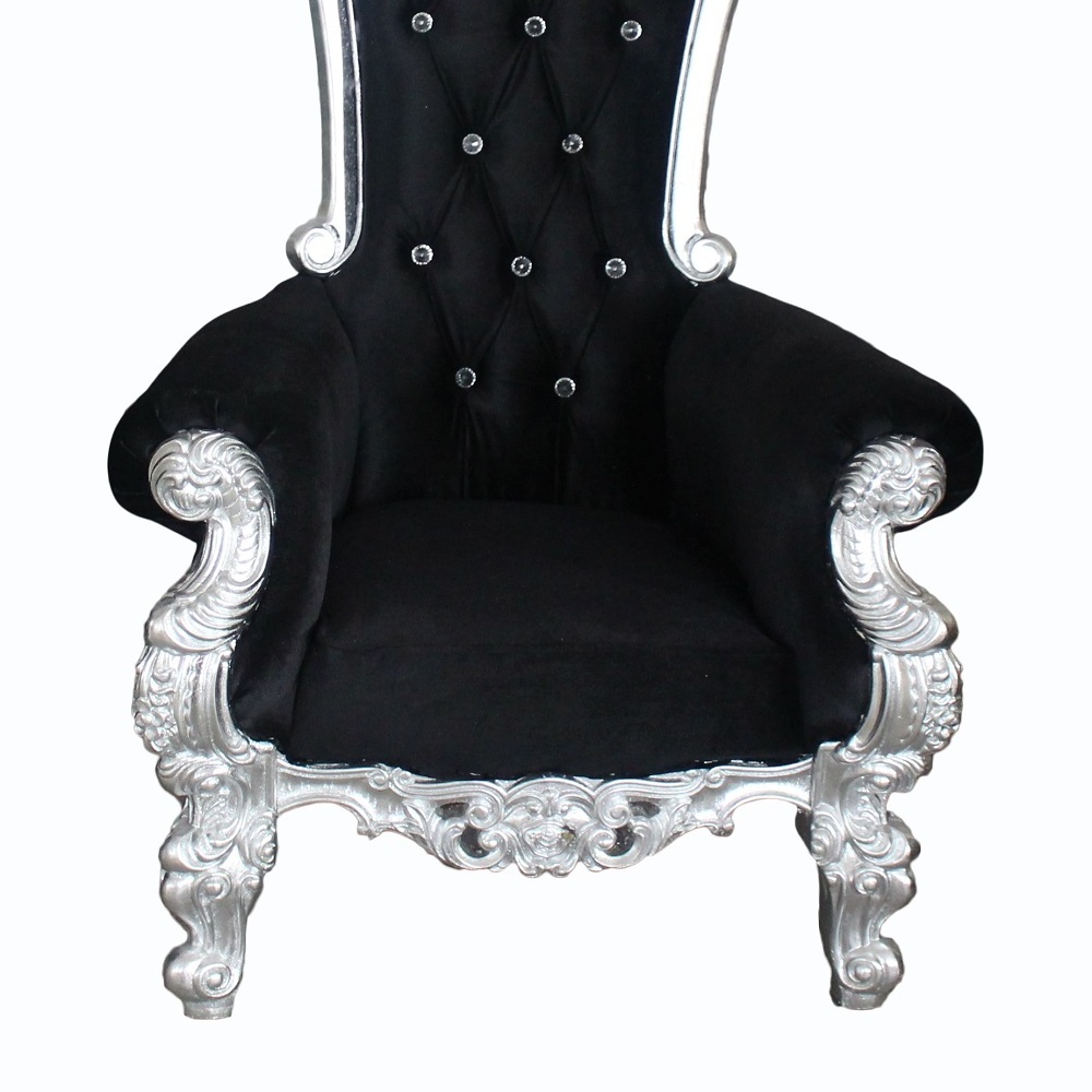 canada black wedding chaire king queen lion throne chair bride and groom wedding chair for sale