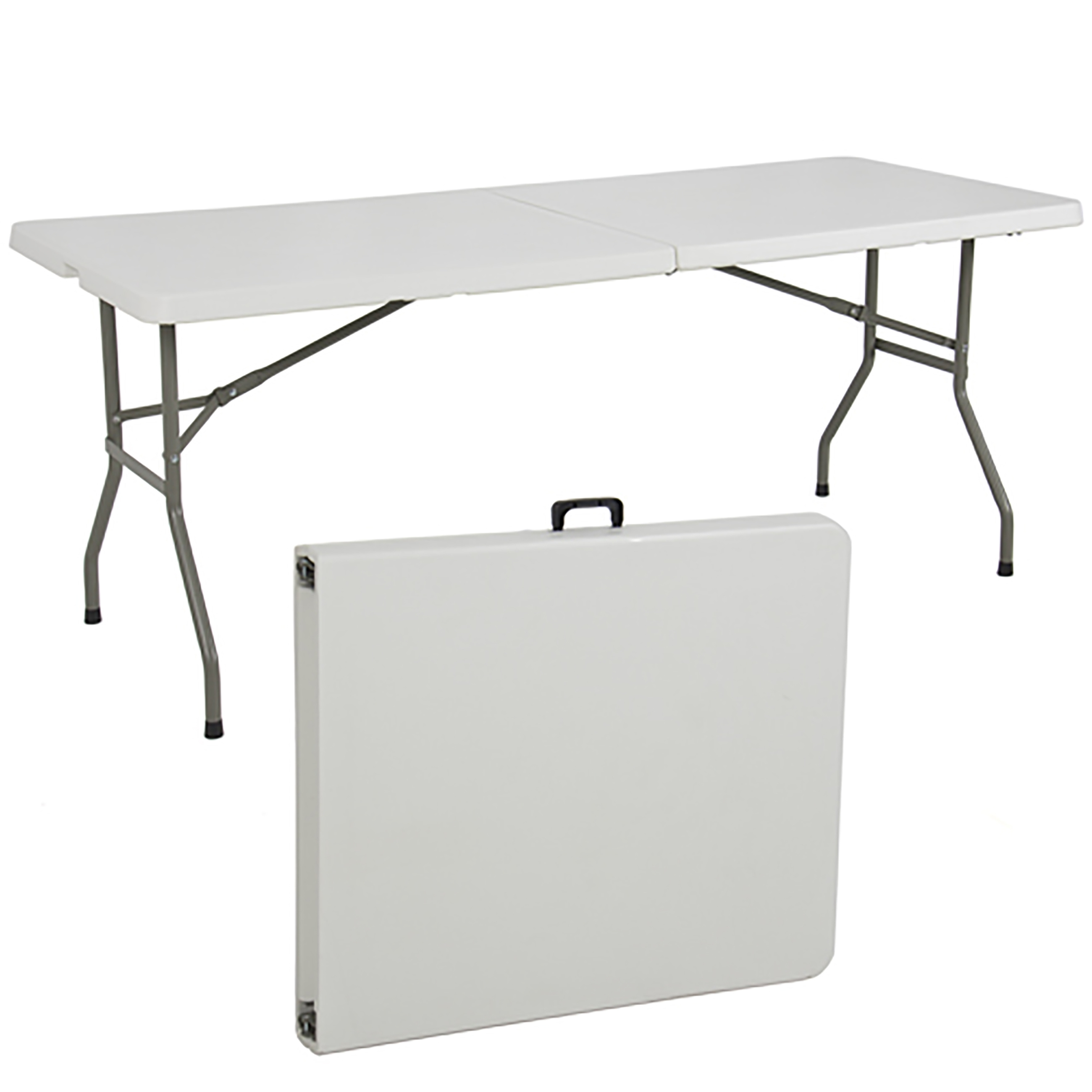 cheap folding plastic round and rectangle banquet tables with tablecloth cover for sale