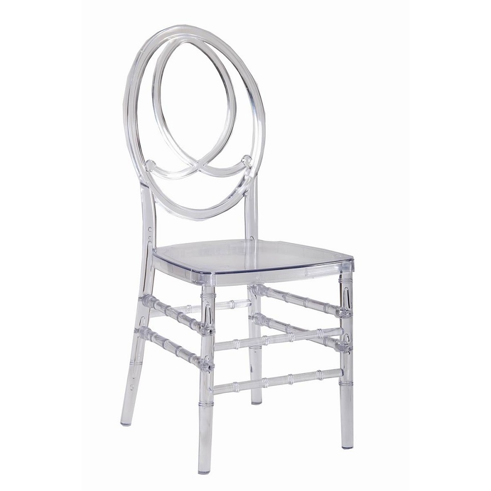 clear plastic resin chivari tiffany transparent chair for wedding