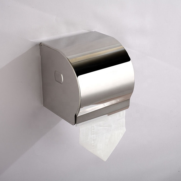 Bathroom Toilet Paper Holder Stainless Steel Toilet Paper Roll Holder Toilet Standing Paper Towel Holder