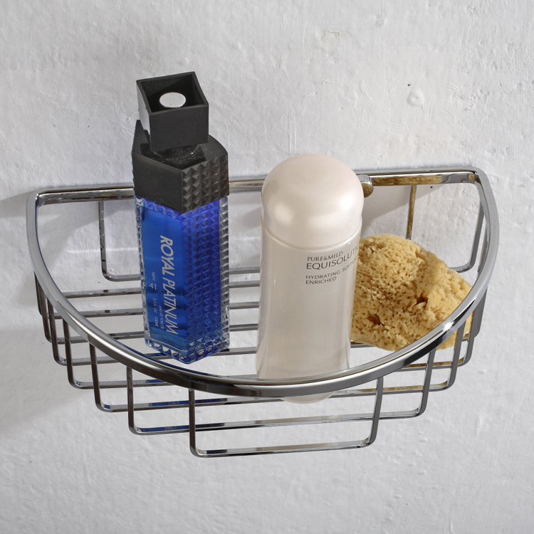 Bathroom Corner Shelf Bath Adjustable Shower Caddy Mounted Wire Basket Shelf