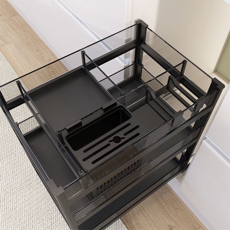 Pull Out Grid Aluminum Kitchen Basket Drawer Unit Pull Out Grid Drawer Basket